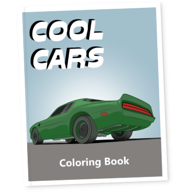 cool cars coloring book