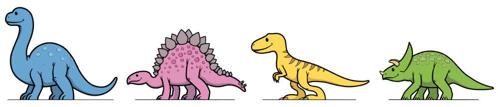 Cute Funny Dinosaurs Cute Funny Dinosaurs