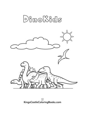 free coloring pages for kids dinosaurs