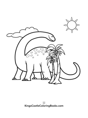 free coloring pages for kids dinosaurs