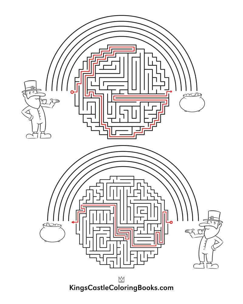 Maze with Solution coloring book Maze with Solution coloring book