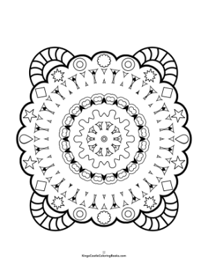 free coloring pages for kids Luminary Mandalas