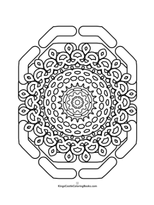 mandala free coloring page
