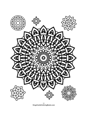 free mandala coloring page