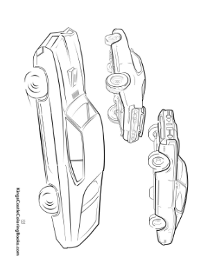 cool cars coloring page