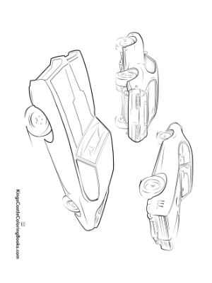 cool cars coloring page