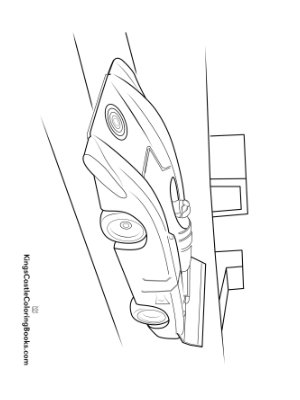 free race car coloring page