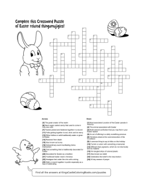 easter crossword puzzle