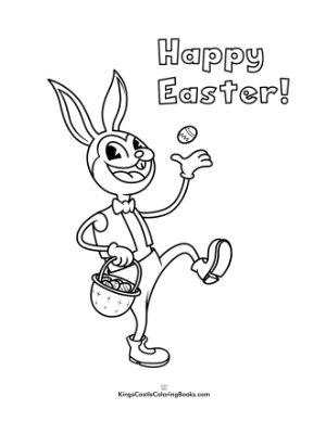 Easter Bunny Coloring Page