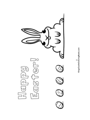 Easter Bunny Coloring Page