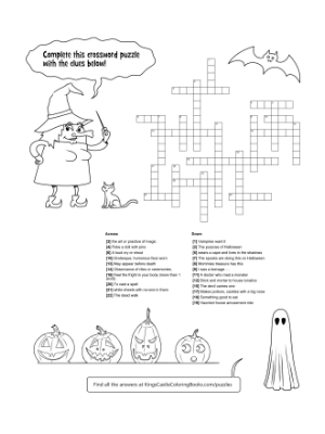 Halloween Crossword Puzzle